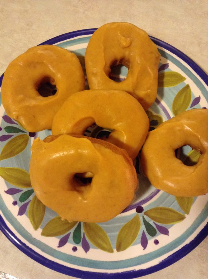 Epic pumpkin frosted donuts