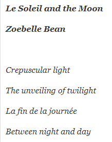 2021 Poet Laureate:  Zoebelle Bean