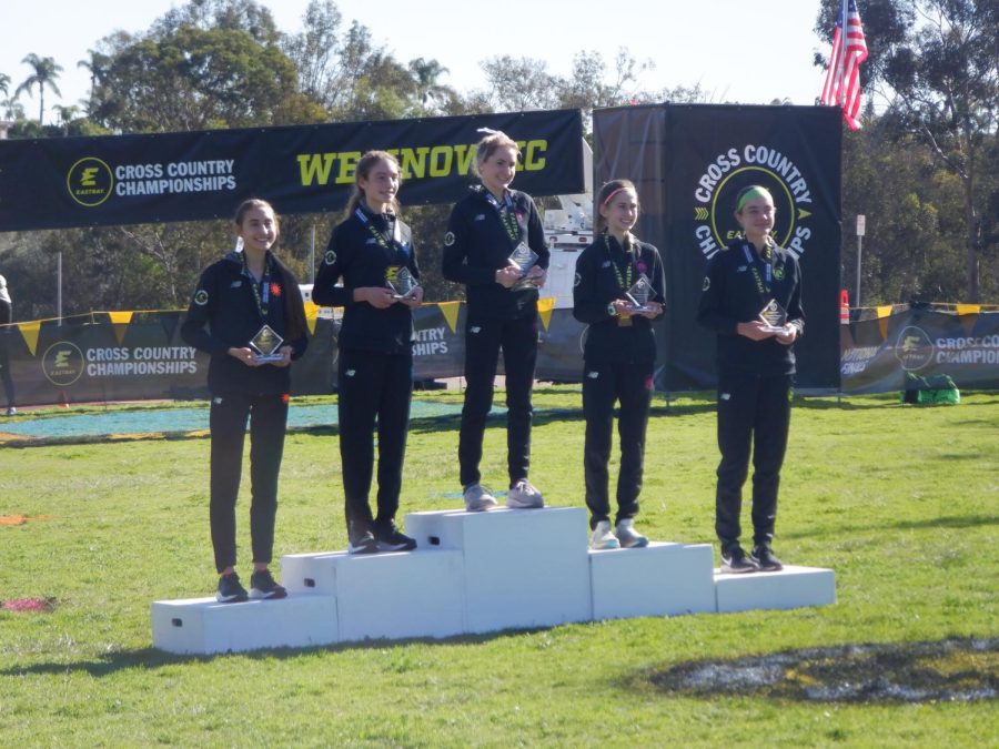 Arianne+stands+on+the+podium+at+the+Eastbay+National+Championships+in+San+Diego%2C+California.