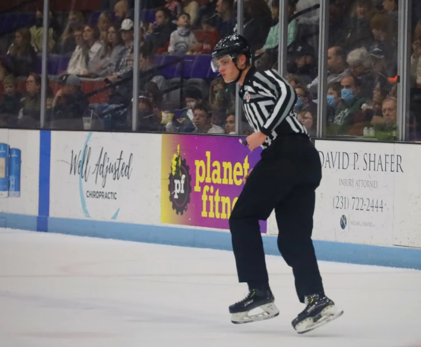 Ben Gawlik is skating toward the NHL as a referee