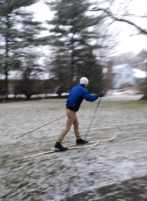 For dedicated cross country skiers, sometimes there is more grass than snow on their favorite tracks.