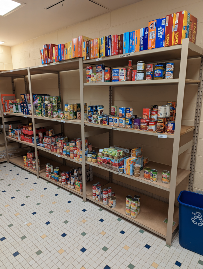 This is a photo of the Food Pantry, one of West Ottawas many services.