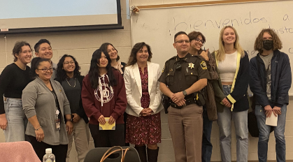 Members of WENOW with the speakers from the speaking panel 