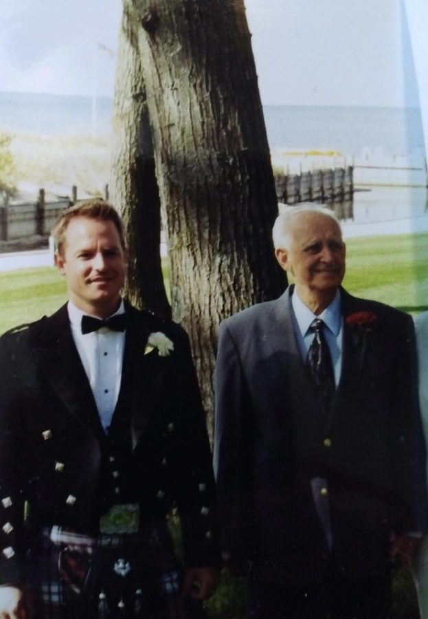 Owen and my dad at my dad’s wedding 
