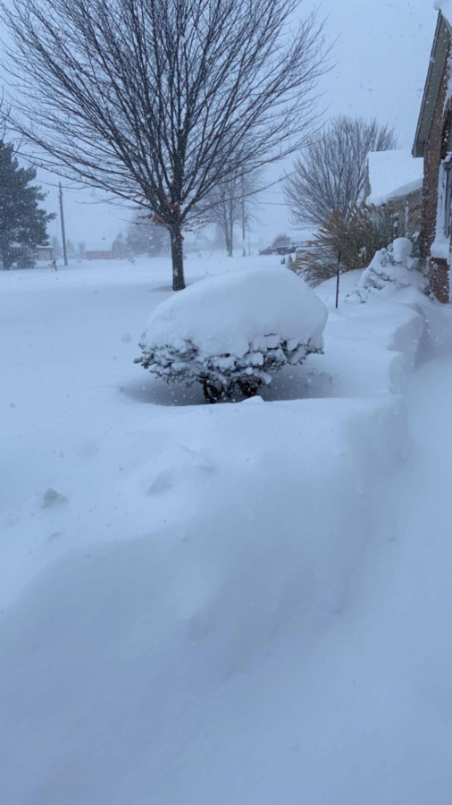 Outside+of+Sr.+Elizabeth+Hopkinss+window+the+snow+accumulates.+Snow+day%3F