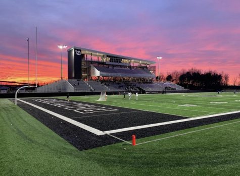 Beautiful sunset at West Ottawa Stadium