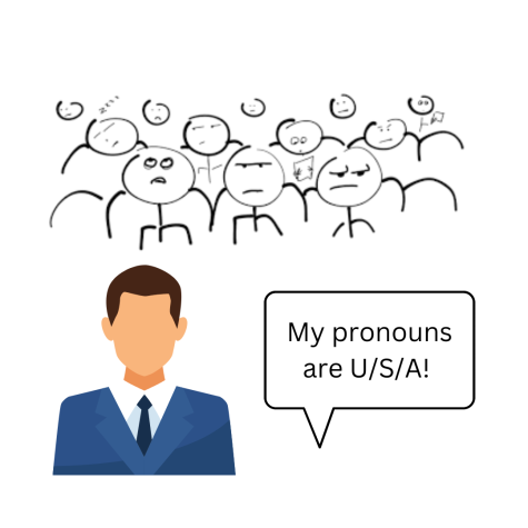 Pronoun jokes are old and tired.