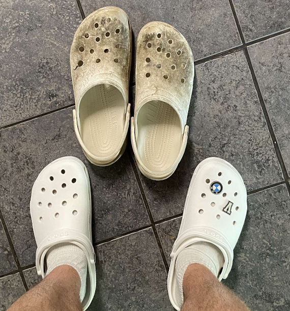 The only choice in footwear: Crocs!