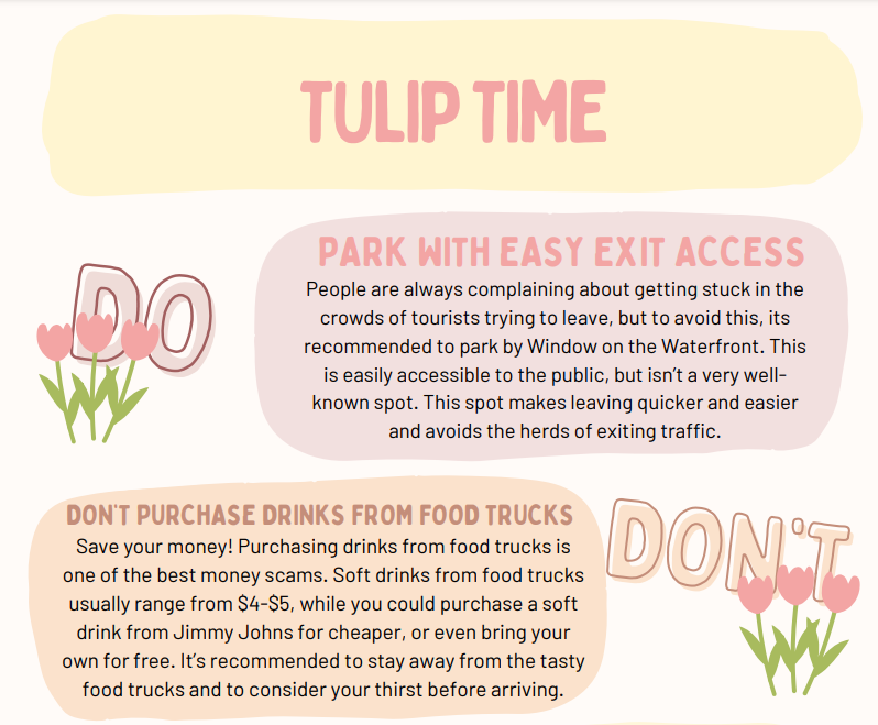 Tulip Time dos and donts