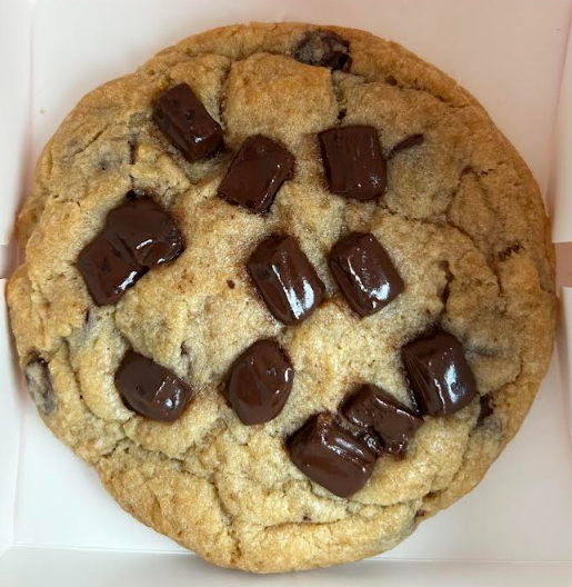 The semi-sweet chocolate chunk cookie tastes even better than it looks.